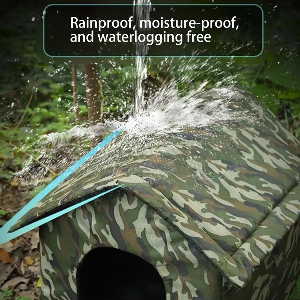 Waterproof Outdoor Cat Nest Stray Pet Hiding Nest Simple Dog House Shelter Bed - M
