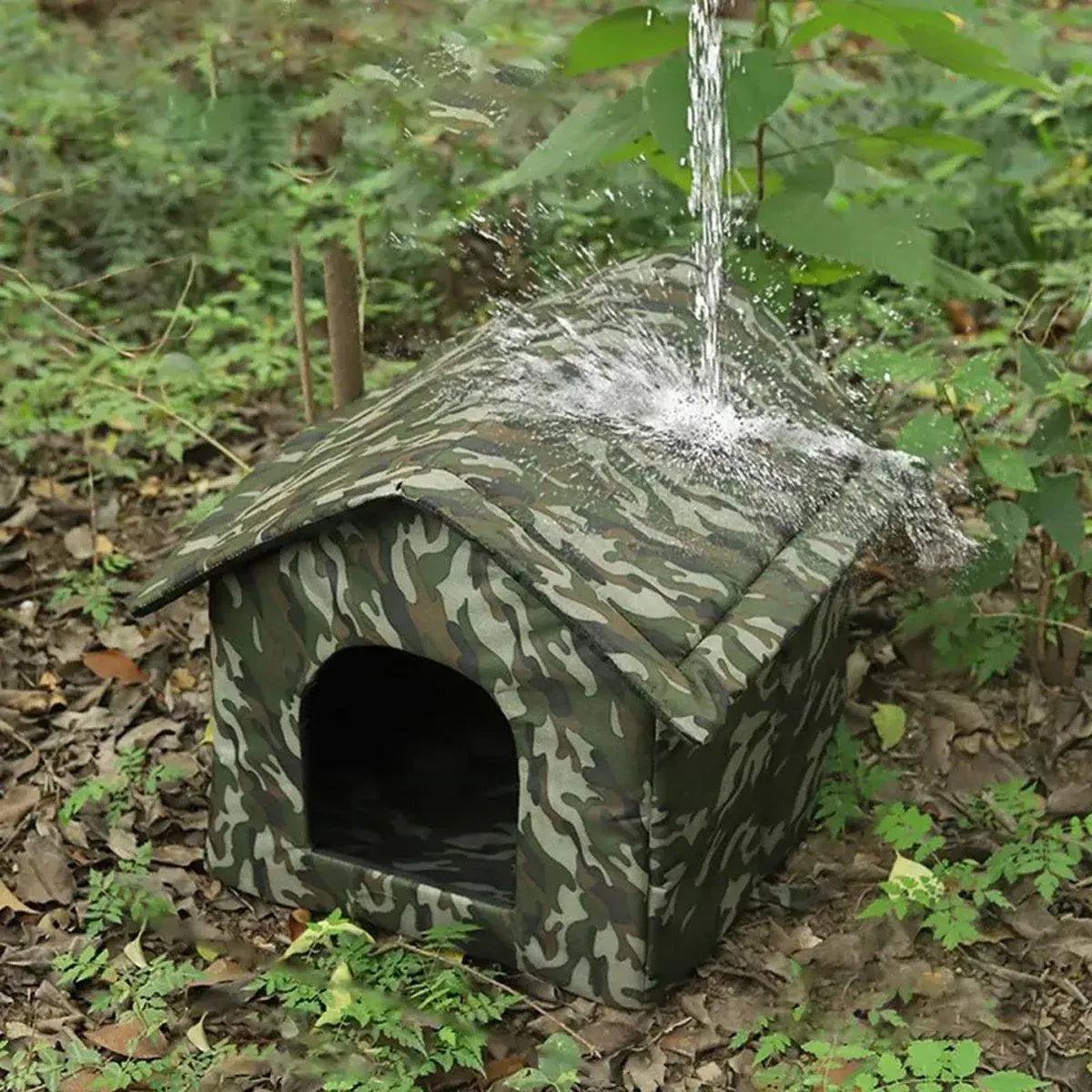 Waterproof Outdoor Cat Nest Stray Pet Hiding Nest Simple Dog House Shelter Bed - M