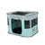 Foldable Cat Dog Kennel Pet Delivery Cage Portable Pet Fence Tent - Purple-L