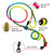 Adjustable Diagonal Dog Walking Leash Hands Free Crossbody Pet Lead Dogs - Blue