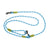 Adjustable Diagonal Dog Walking Leash Hands Free Crossbody Pet Lead Dogs - Blue