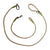 Adjustable Diagonal Dog Walking Leash Hands Free Crossbody Pet Lead Dogs - Khaki