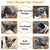 2PCS Adjustable Mesh Pet Dog Muzzle Mask Mouth Cover No Bite Strap Mouth Cover - Grey-M