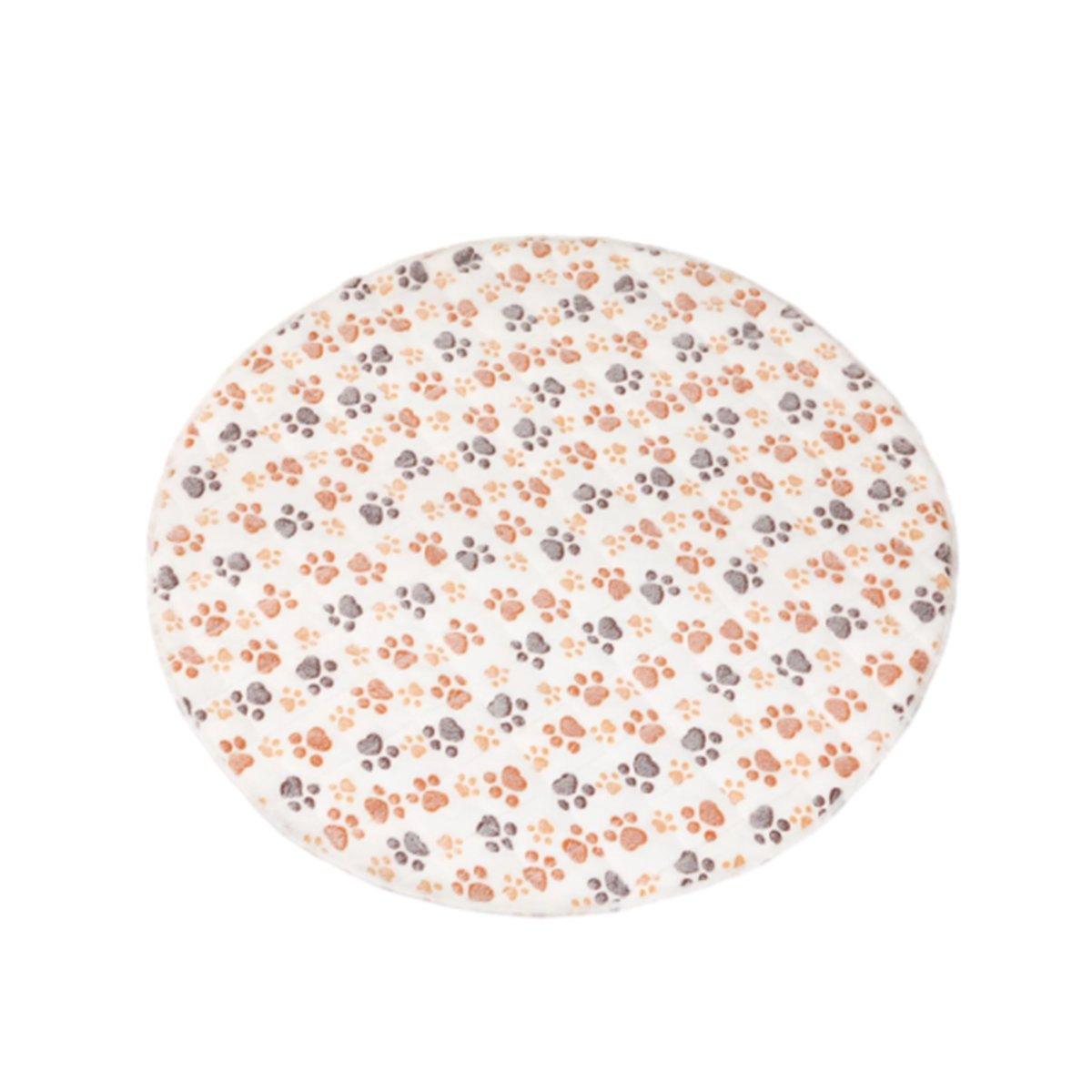 Waterproof Dog Pads Round Diaper Pads Pet Training Pads for Puppies and Dogs - White-35cm