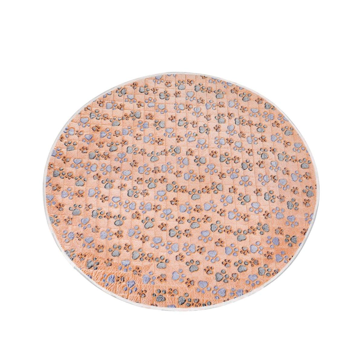 Waterproof Dog Pads Round Diaper Pads Pet Training Pads for Puppies and Dogs - White-35cm