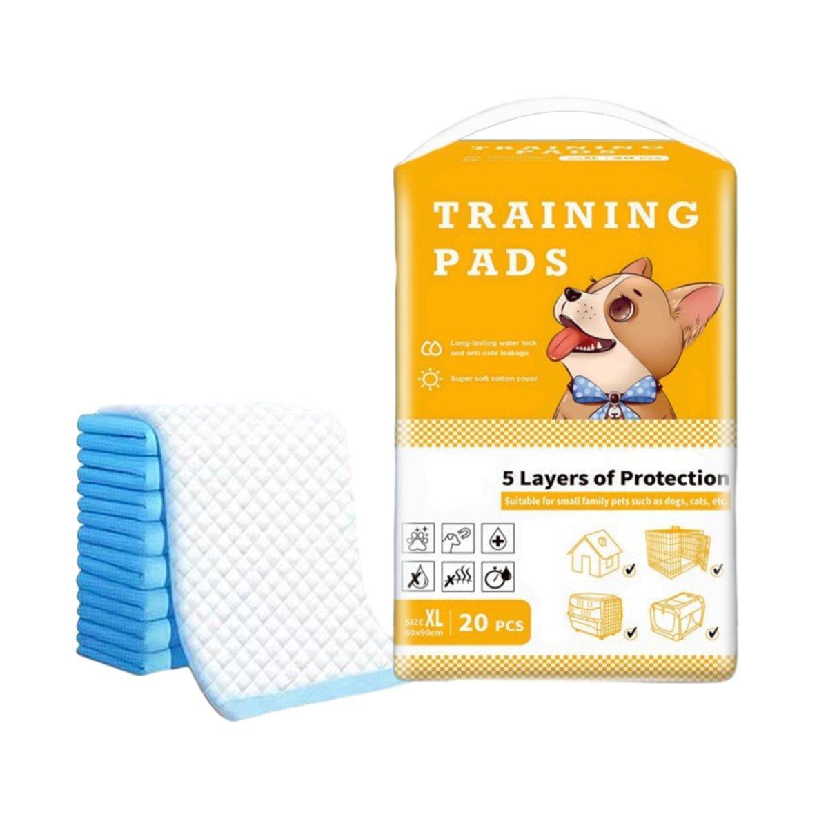 Large Puppy Dog Training Pads Pet Toilet Thickened Pee Pads Mat Indoor Absorbent - M ( 60*45cm) - 50PCS