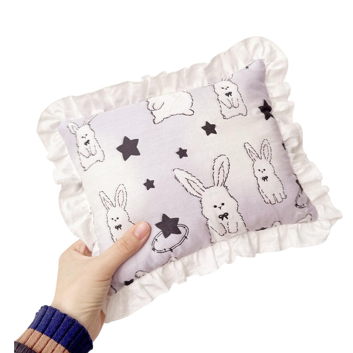 Lace Cat Pillow Soft Pet Cushion for Sleeping Comfortable Kitty Bed Cushion - Purple Rabbit