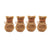 Winter Pet Dog Snow Boots Teddy Puppy Non-Slip Cotton Shoes Warm Puppy Foot - Brown-M