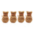 Winter Pet Dog Snow Boots Teddy Puppy Non-Slip Cotton Shoes Warm Puppy Foot - Brown-M