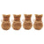 Winter Pet Dog Snow Boots Teddy Puppy Non-Slip Cotton Shoes Warm Puppy Foot - Brown-M