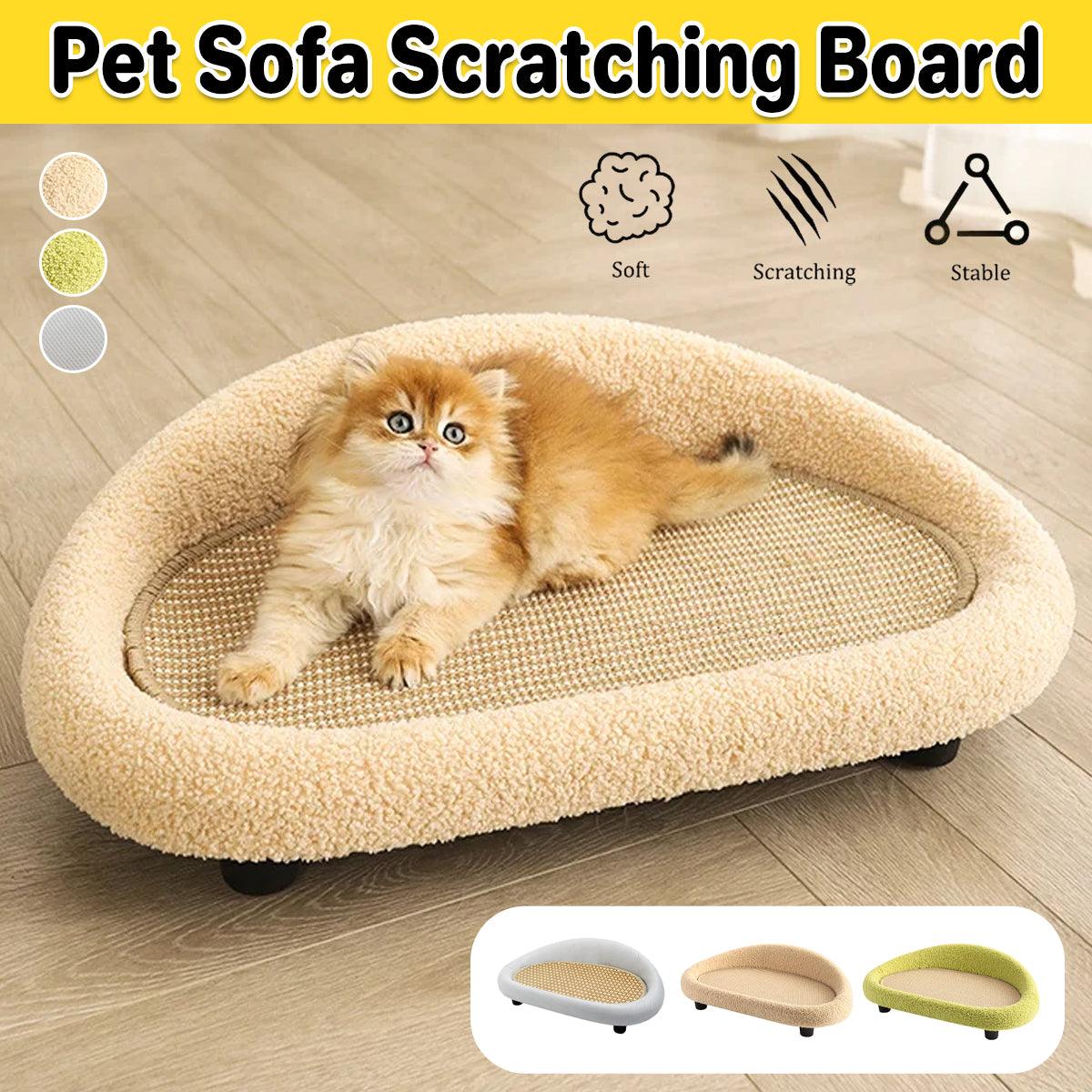 Large Cat Scratching Board Sofa Scratch Resistant Nest for Cats and Kittens - Brown