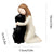 Girl Hugging Dog Ornament Decorative Figurine Resin Home Decoration Craft Gift - Yellow