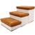 Foldable Pet Dog Stairs Puppy Step Ladder for Bed Sofa Portable Climbing Ramp - Grey