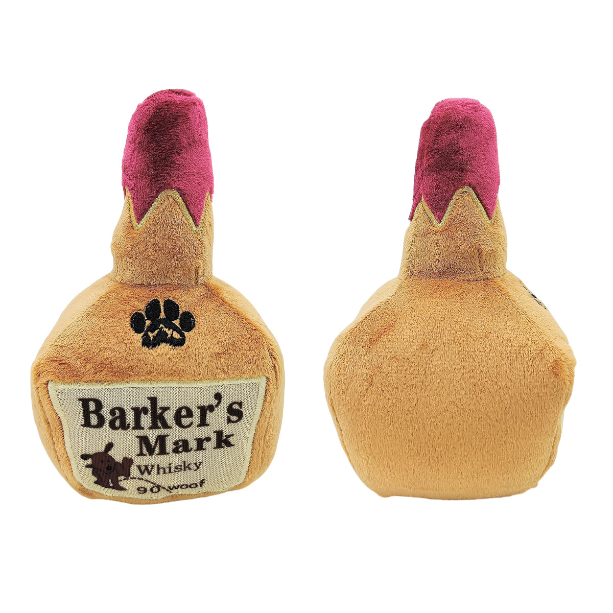 Dog Squeaky Toy Plush Wine Bottle Stuffed Chew Toy Sound Pet Play Supplies Use