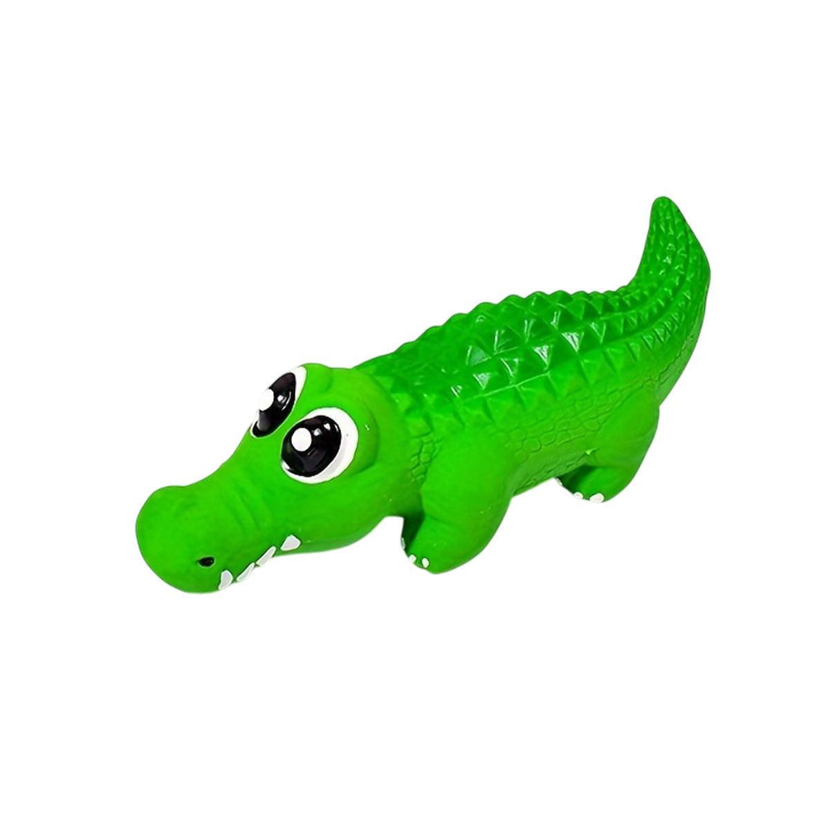 Pet Latex Toys Sounding Big Crocodile Dog Chew Toy Durable Playtime for Dogs - S