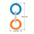 Interactive Dog Toys TRP Rubber Ring Teething Pet Rally Ring Chew Play Fetch - Orange-Purple
