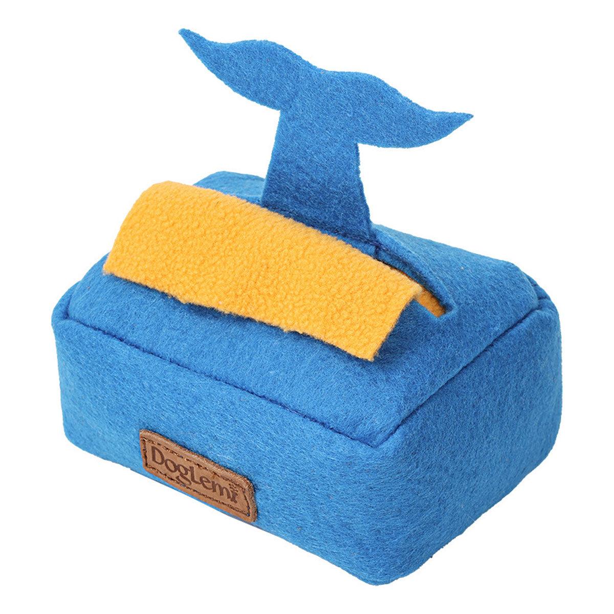 Dog Sniff Training Toy Plush Scent Training Aid for Puppies Interactive Pet Toy - Blue