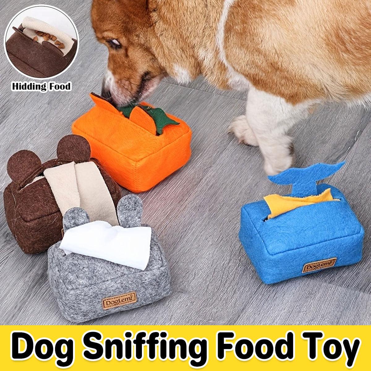 Dog Sniff Training Toy Plush Scent Training Aid for Puppies Interactive Pet Toy - Grey