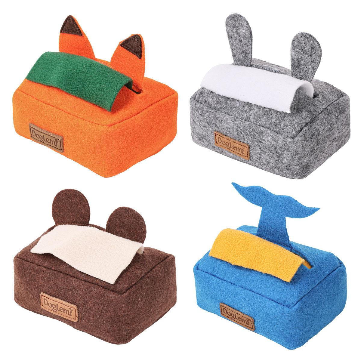 Dog Sniff Training Toy Plush Scent Training Aid for Puppies Interactive Pet Toy - Grey
