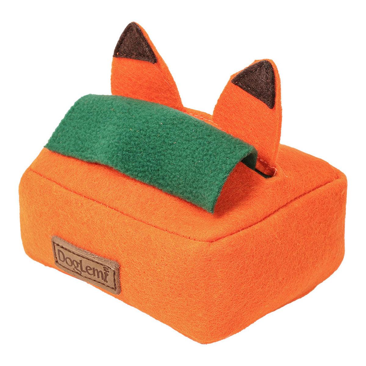 Dog Sniff Training Toy Plush Scent Training Aid for Puppies Interactive Pet Toy - Orange
