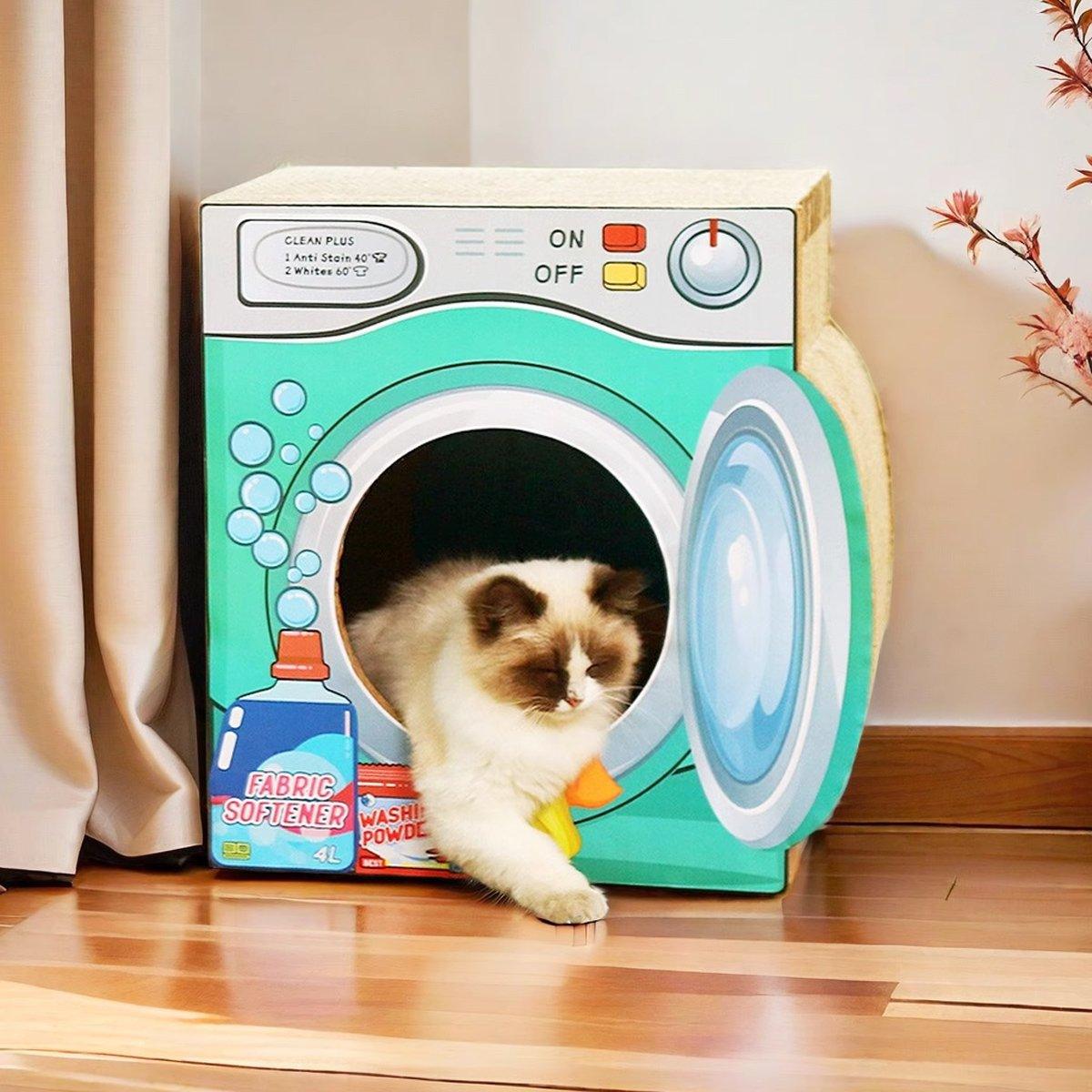 2in1 Cat Scratching Board Cat House Combination Durable Cat Bed and Scratcher