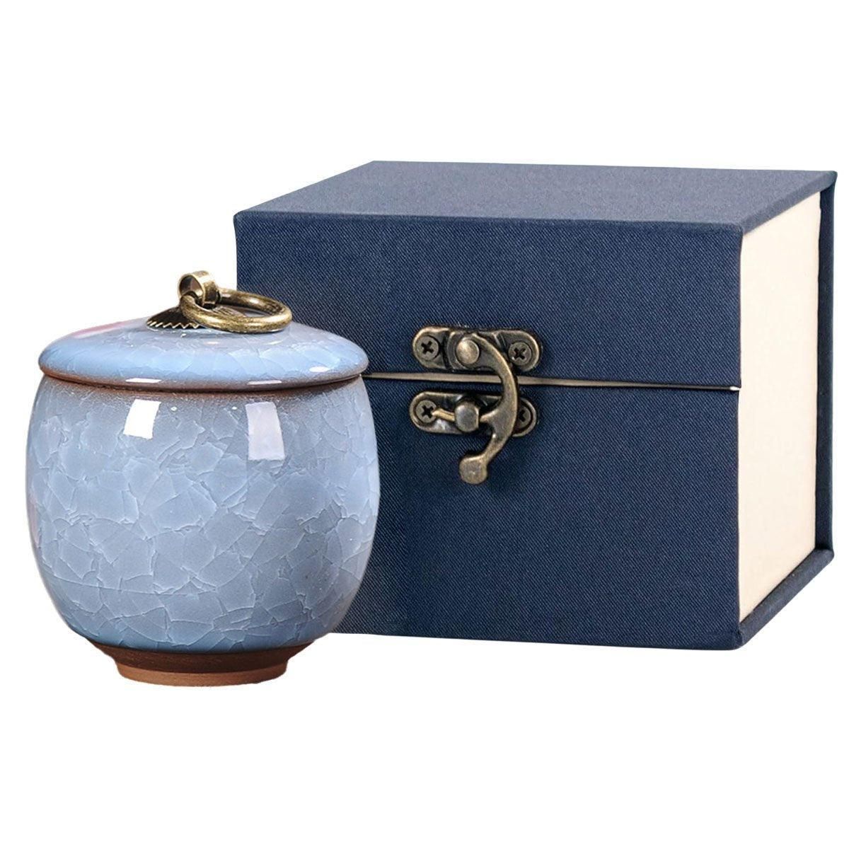 Small Pet Urn for Ashes Memorial Keepsake Urns for Dog Cat Cremation Remains - Green