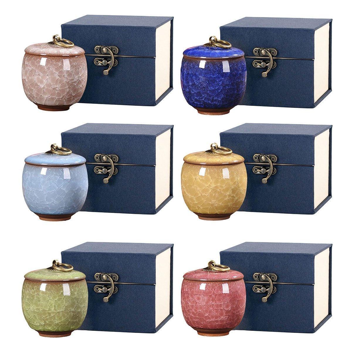 Small Pet Urn for Ashes Memorial Keepsake Urns for Dog Cat Cremation Remains - Blue