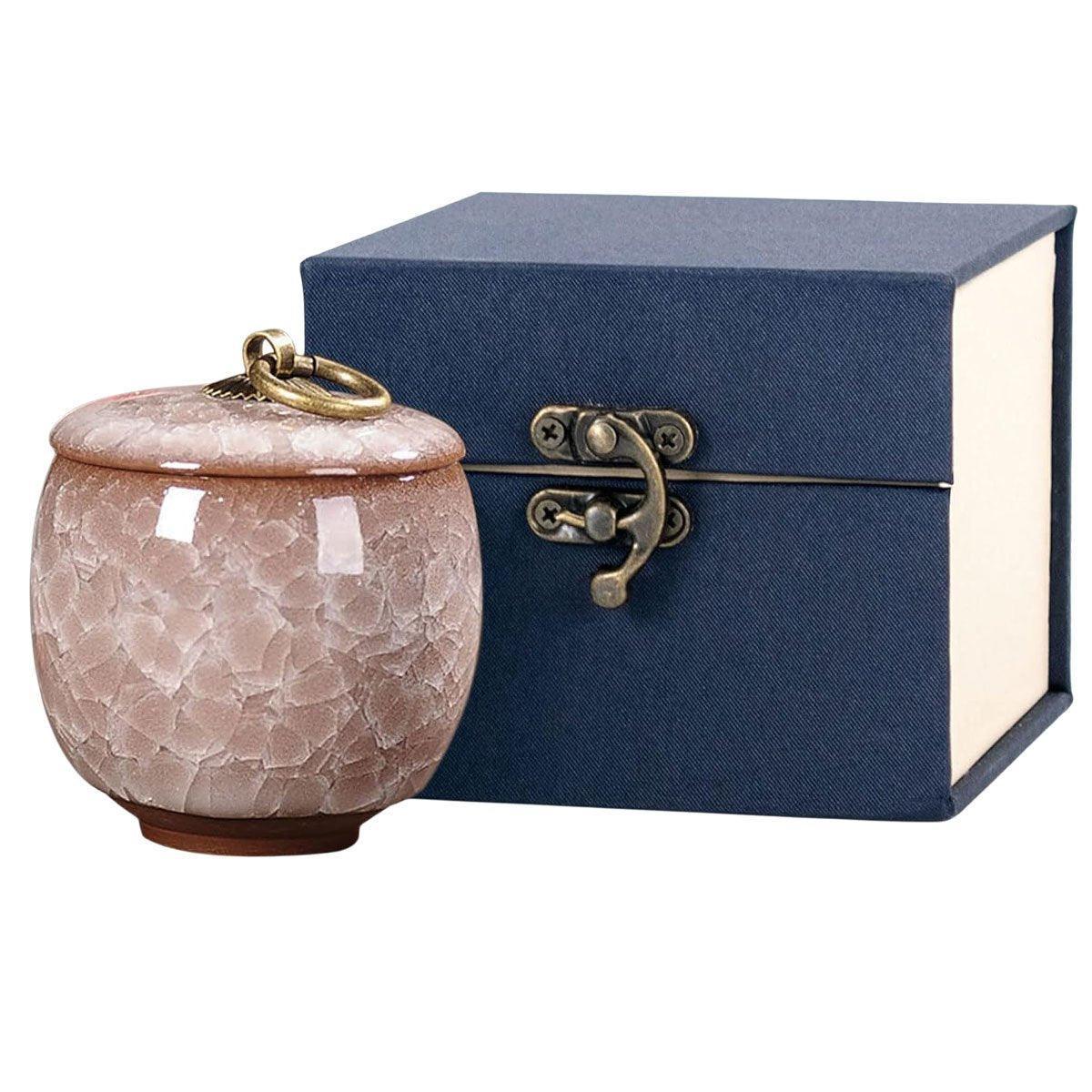 Small Pet Urn for Ashes Memorial Keepsake Urns for Dog Cat Cremation Remains - Blue