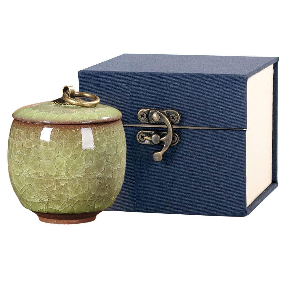 Small Pet Urn for Ashes Memorial Keepsake Urns for Dog Cat Cremation Remains - Yellow
