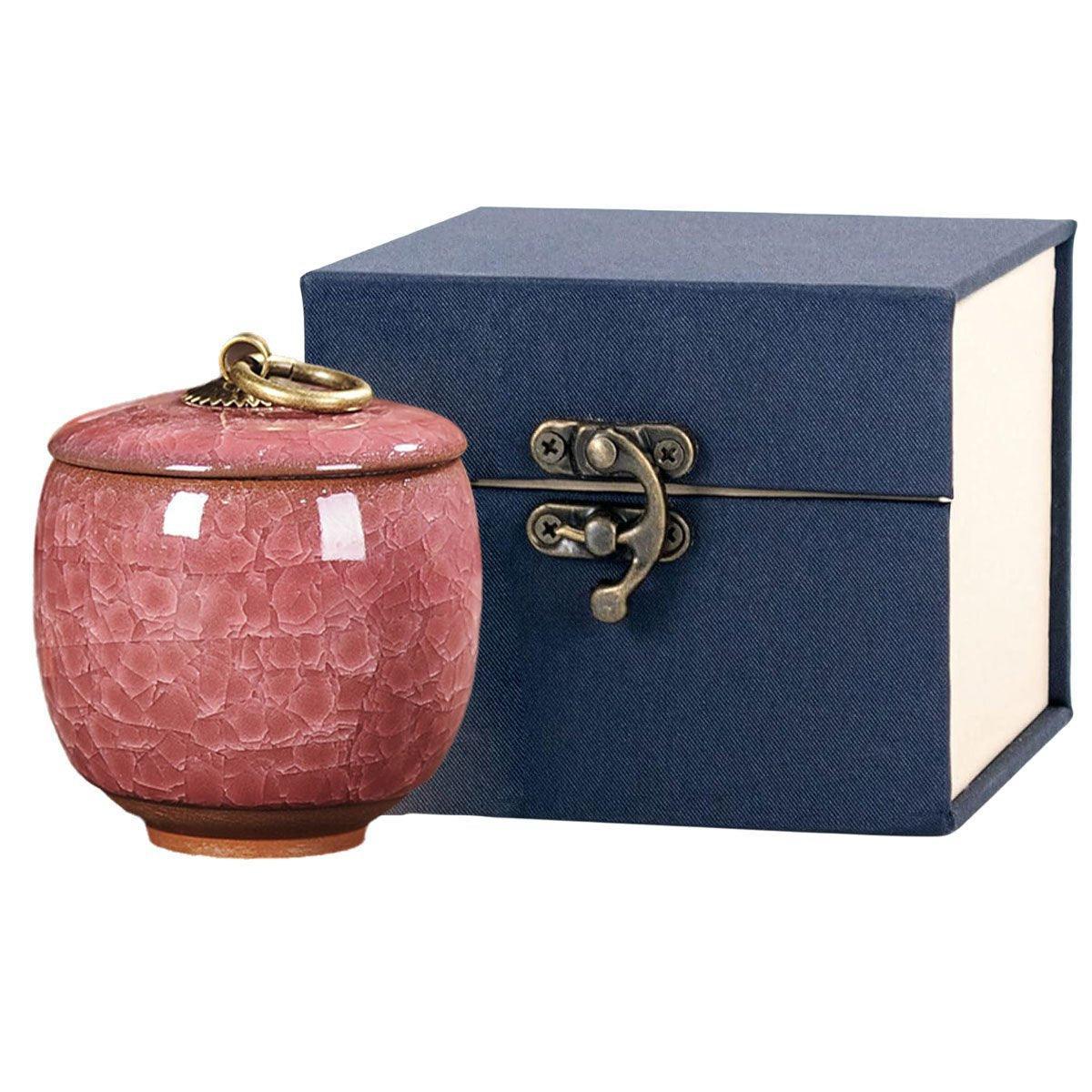 Small Pet Urn for Ashes Memorial Keepsake Urns for Dog Cat Cremation Remains - Yellow