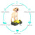 Automatic Water Feeder Dispenser with Bath Spray and Footstep Dog Toys for Pets - Blue