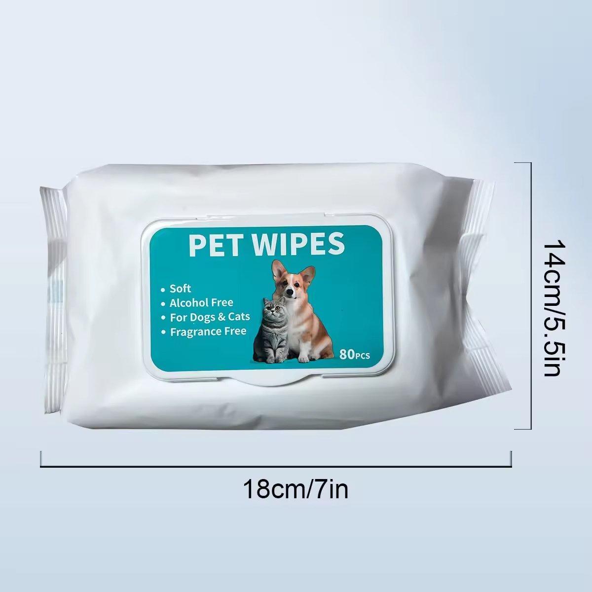 Pet Ear Cleaning Wipes Dogs Cats Gentle Ear Care Wipes Healthy Ears