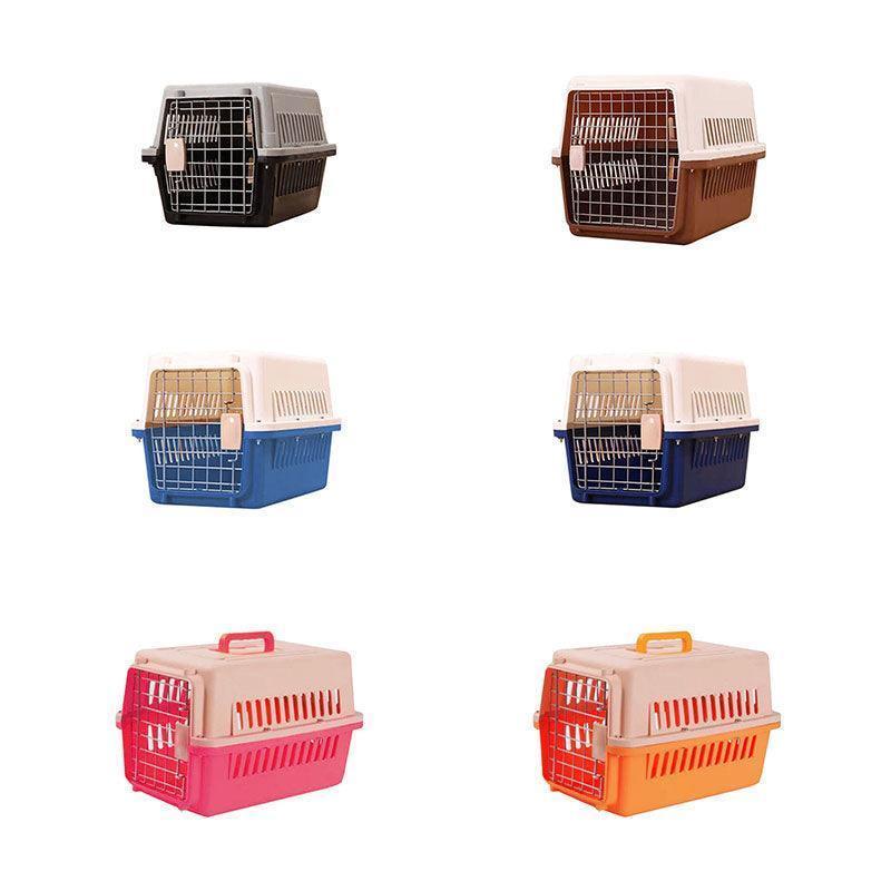 S Size Dog Cat Rabbit Portable Tote Crate Pet Carrier Kennel Travel Airline Carry Bag - Pink