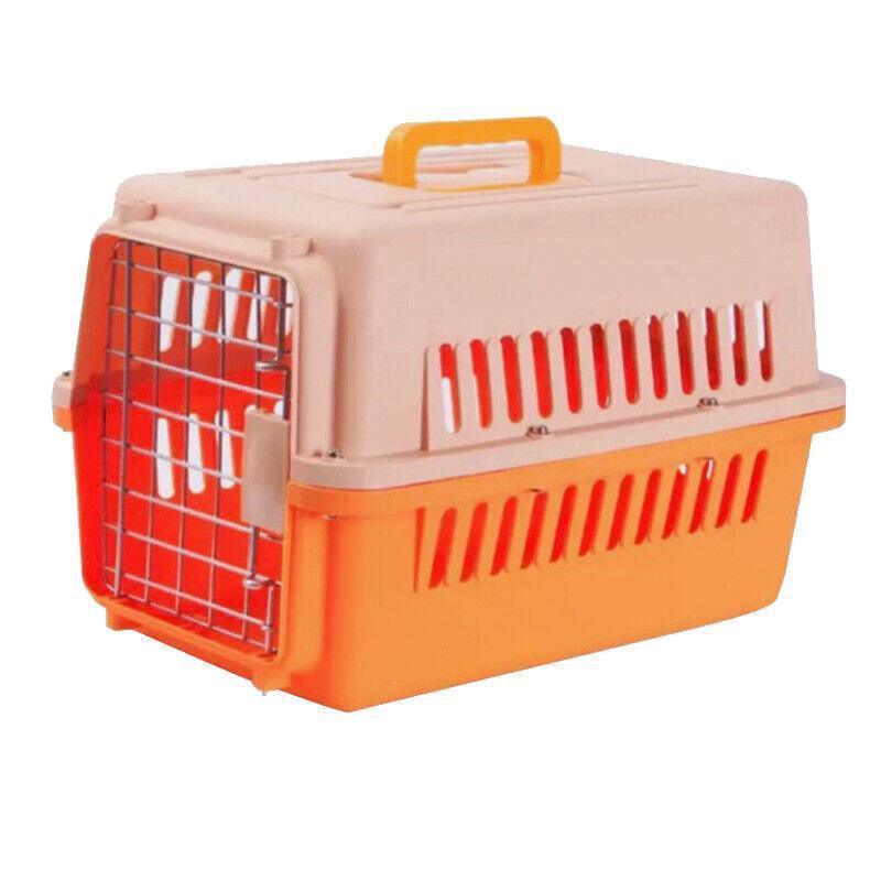 S Size Dog Cat Rabbit Portable Tote Crate Pet Carrier Kennel Travel Airline Carry Bag - Pink