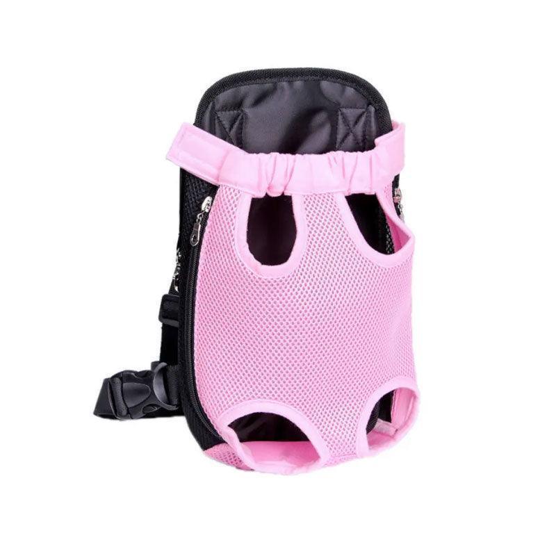 S Size Pet Carrier Dog Cat Puppy Front Back Backpack Shoulder Carry Sling Pouch Bag - Pink