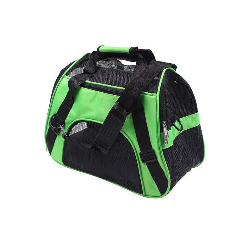 Pet Carrier Bag Portable Large Cat Dog Comfort Tote Travel Bag Airline Approved - Green