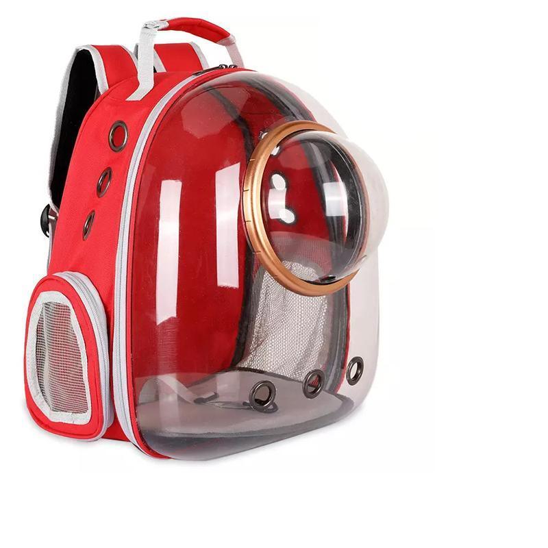 Travel Space Capsule Dog Cat Bag Breathable Outdoor Pet Backpack Carrier - Grey