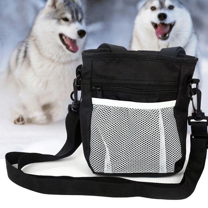 Dog Training Treat Pouch Pet Snack Bag Large Capacity Puppy Waist Bags Agility - Grey