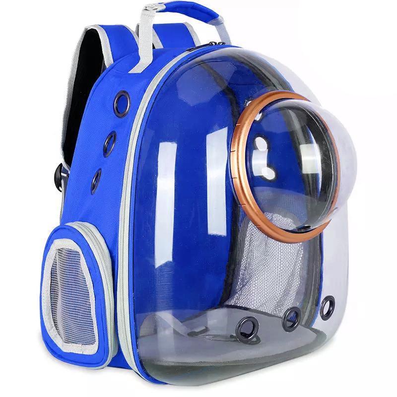 Travel Space Capsule Dog Cat Bag Breathable Outdoor Pet Backpack Carrier - Red