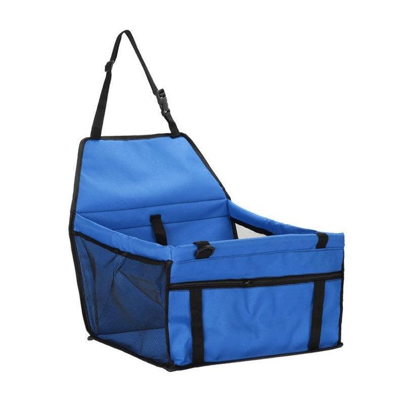 Pet Car Booster Seat Travel Carrier Basket for Cats Dogs with Secure Design - Red