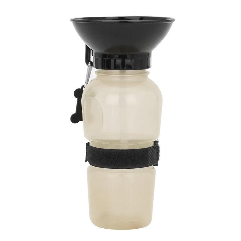 500Ml Dog Cat Water Drinking Bottle Detachable Travel Cup Portable Pet Feeder - Grey