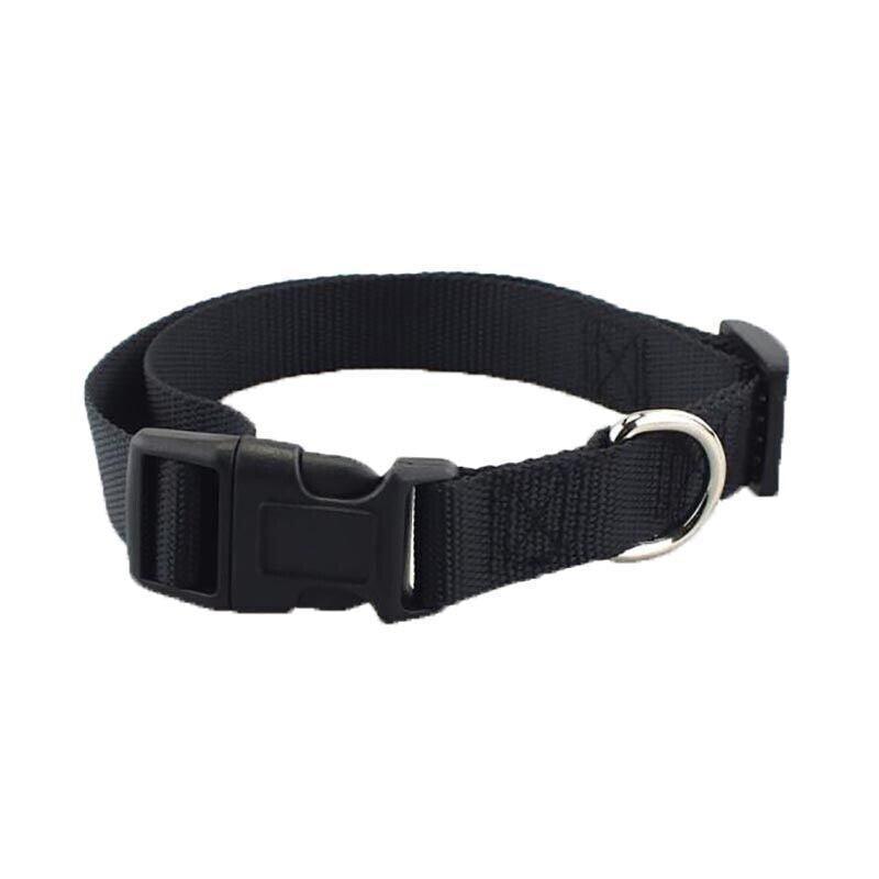 L Size Dog Puppy Pet Collar Adjustable Nylon Toy Large Pink Blue Red Black - Yellow