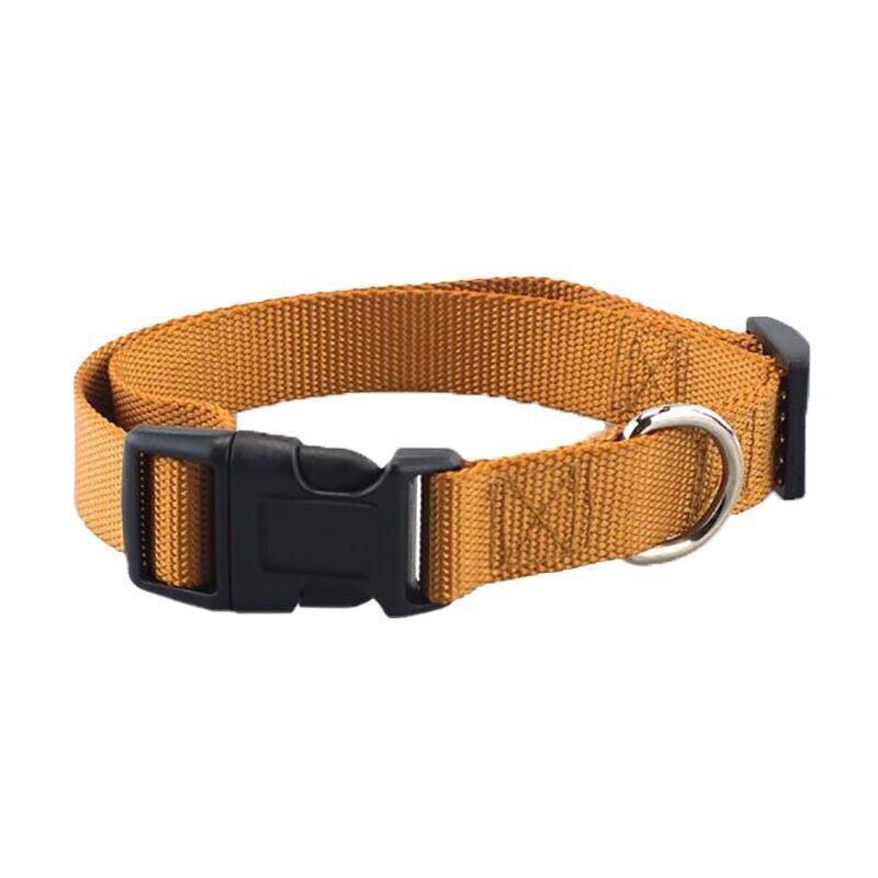 XS Size Dog Puppy Pet Collar Adjustable Nylon Toy Pink Blue Red Black - Yellow