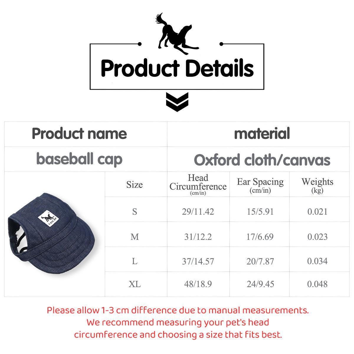 Dog Baseball Cap Outdoor Pet Sun Hat Summer Canvas Visor Puppy L - Camouflage