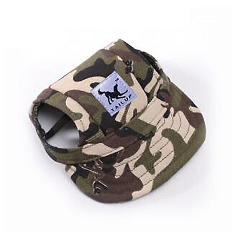 Dog Baseball Cap Outdoor Pet Sun Hat Summer Canvas Visor Puppy XL - Red
