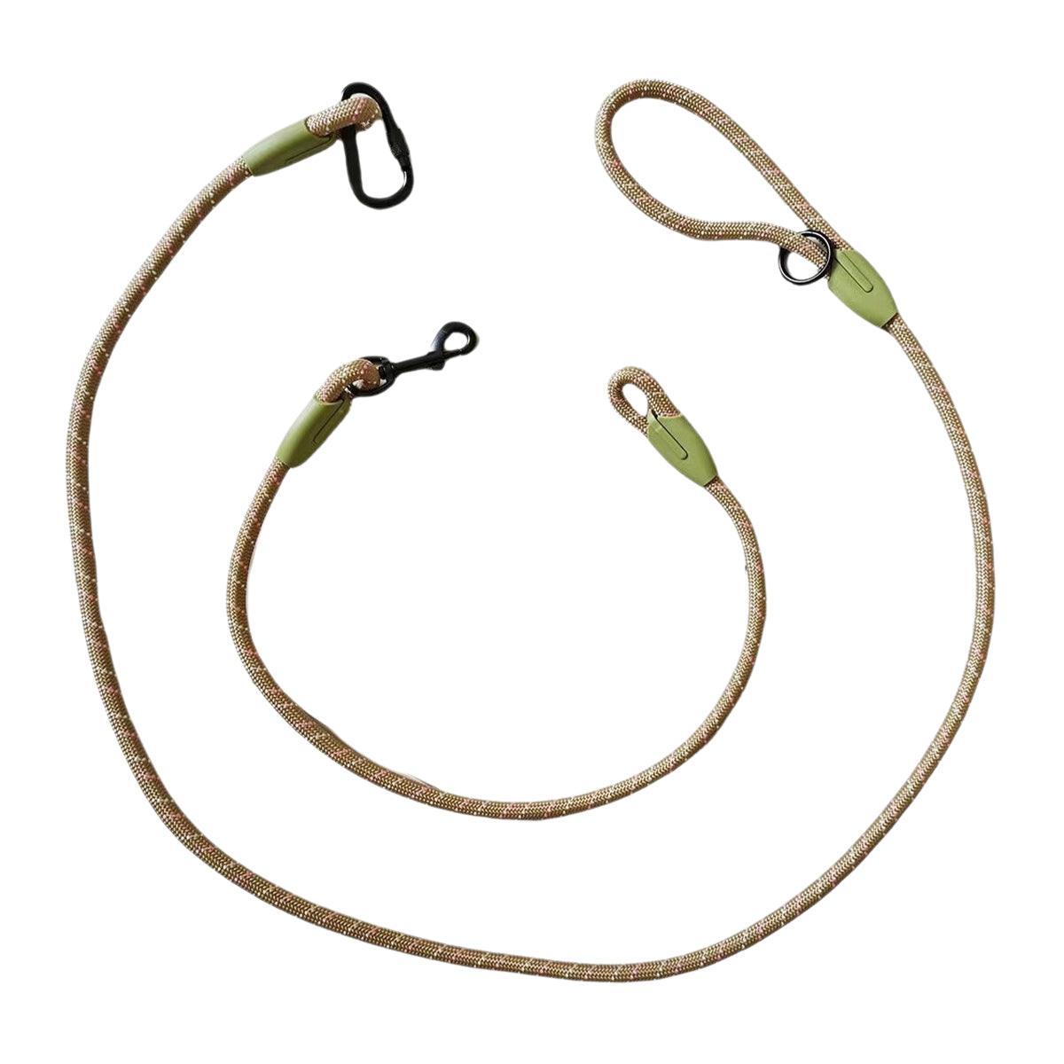 Adjustable Diagonal Dog Walking Leash Hands Free Crossbody Pet Lead Dogs - Colourful