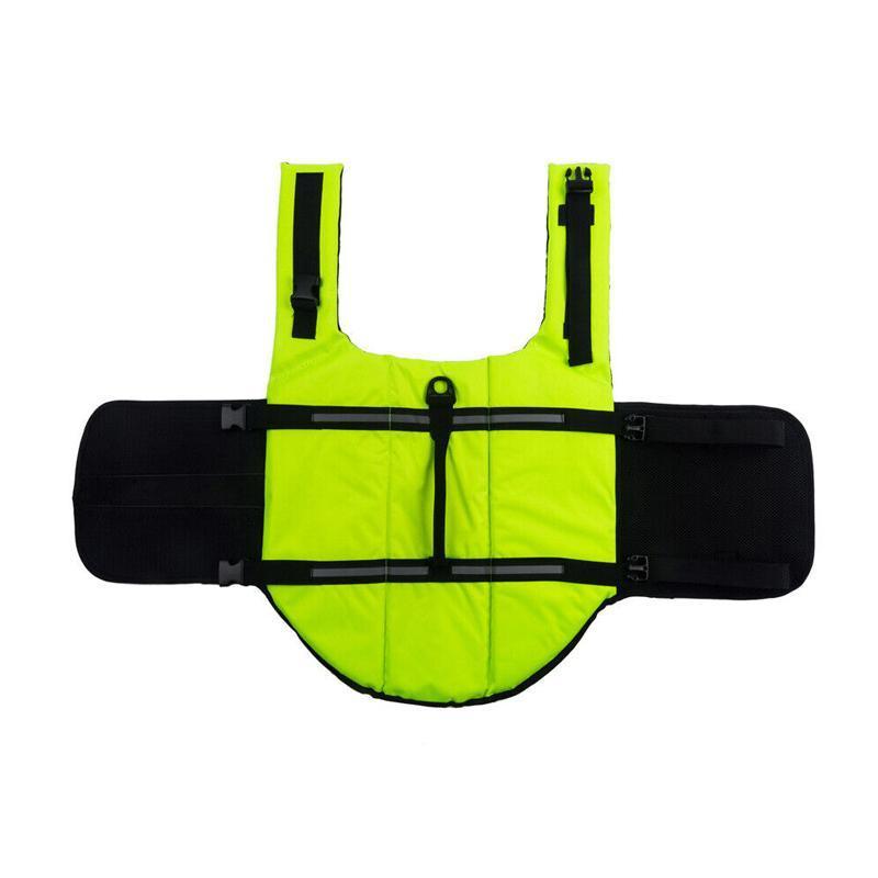 Dog Life Jacket Pet Swim Vest Floatation Aid for Boating and Water Activities Green - XS