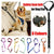 Adjustable Pet Dog Car Clip Lead Harness Strap for Vehicle Travel Restraint Use - Blue