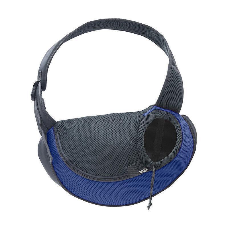 S Size Pet Shoulder Carrier Bag Puppy Cat Dog Travel Sling Backpack Portable - Blue