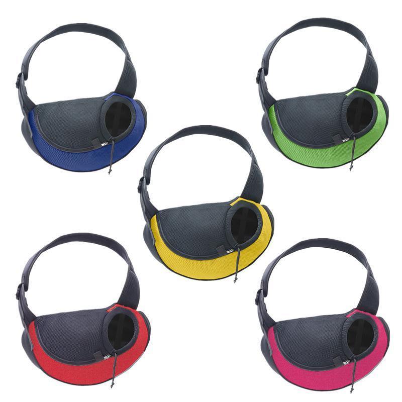 S Size Pet Shoulder Carrier Bag Puppy Cat Dog Travel Sling Backpack Portable - Yellow